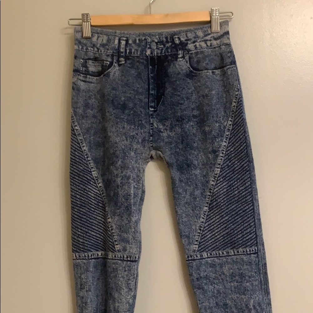 Jean look alike tights